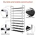 Herron Shoe Rack, Large Capacity Shoe Organizer,10 Tiers 50 Pairs Shoe Shelf Durable and Stable Shoe Storage (Black, 10 Tiers)