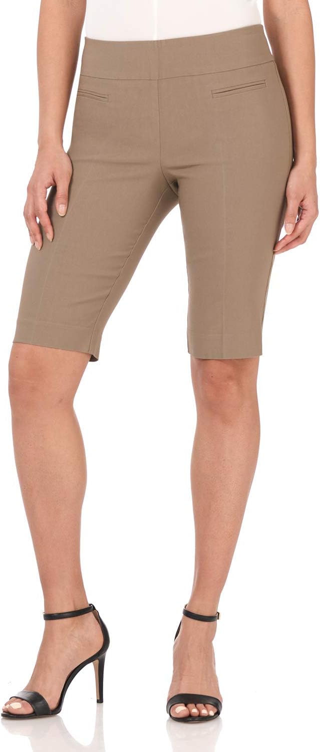 Rekucci Women's Ease in to Comfort Fit Pull-On Modern City Shorts