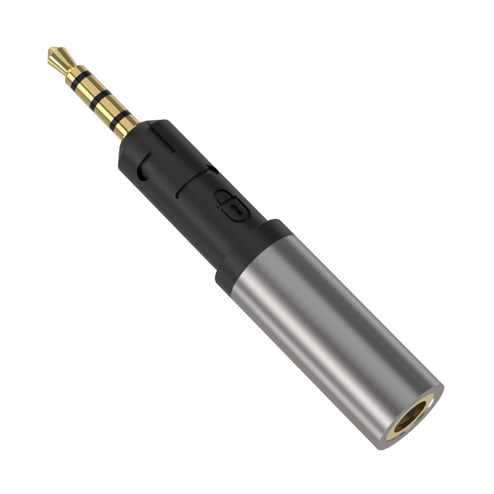 GEEKRIA 2.5mm Male to 3.5mm (1/8'') Female Stereo Audio Jack Adapter, Audio Adapter Conversion Audio Plug, Gold Plated Convert Connector Adapter