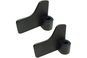 Mayata 2pcs three specifications Non-stick Breadmaker Paddles Stainless Steel Loaf Maker Kneading Blade Replacement For Bread Machine (No.3-1.8x5.7cm, Black)