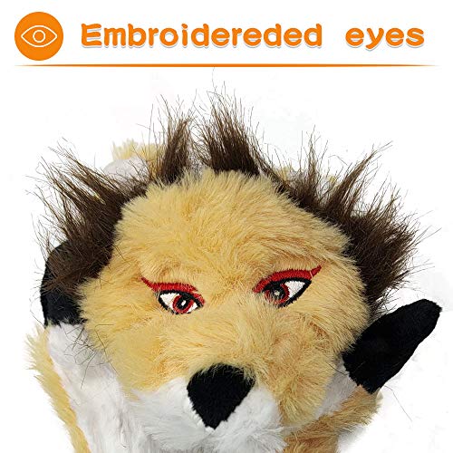 Gooswexmzl Stuffing Free Dog Toys with Squeakers for Small and Large Breeds, Chew Toys for Dogs, Dog Toy 6 Packs