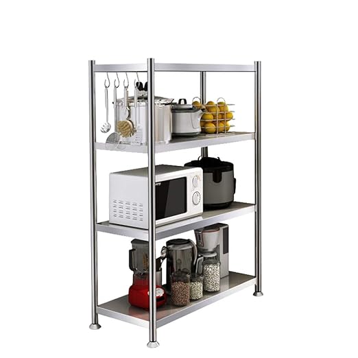 Estante estante estante estantería de acero inoxidable ...