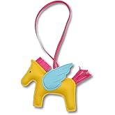 UGOOOSI Fly Horse Purse Charms Women Cute Designer Keychain Leather Bag Charms for Handbags Tote Bag Accessories Charm Trendy