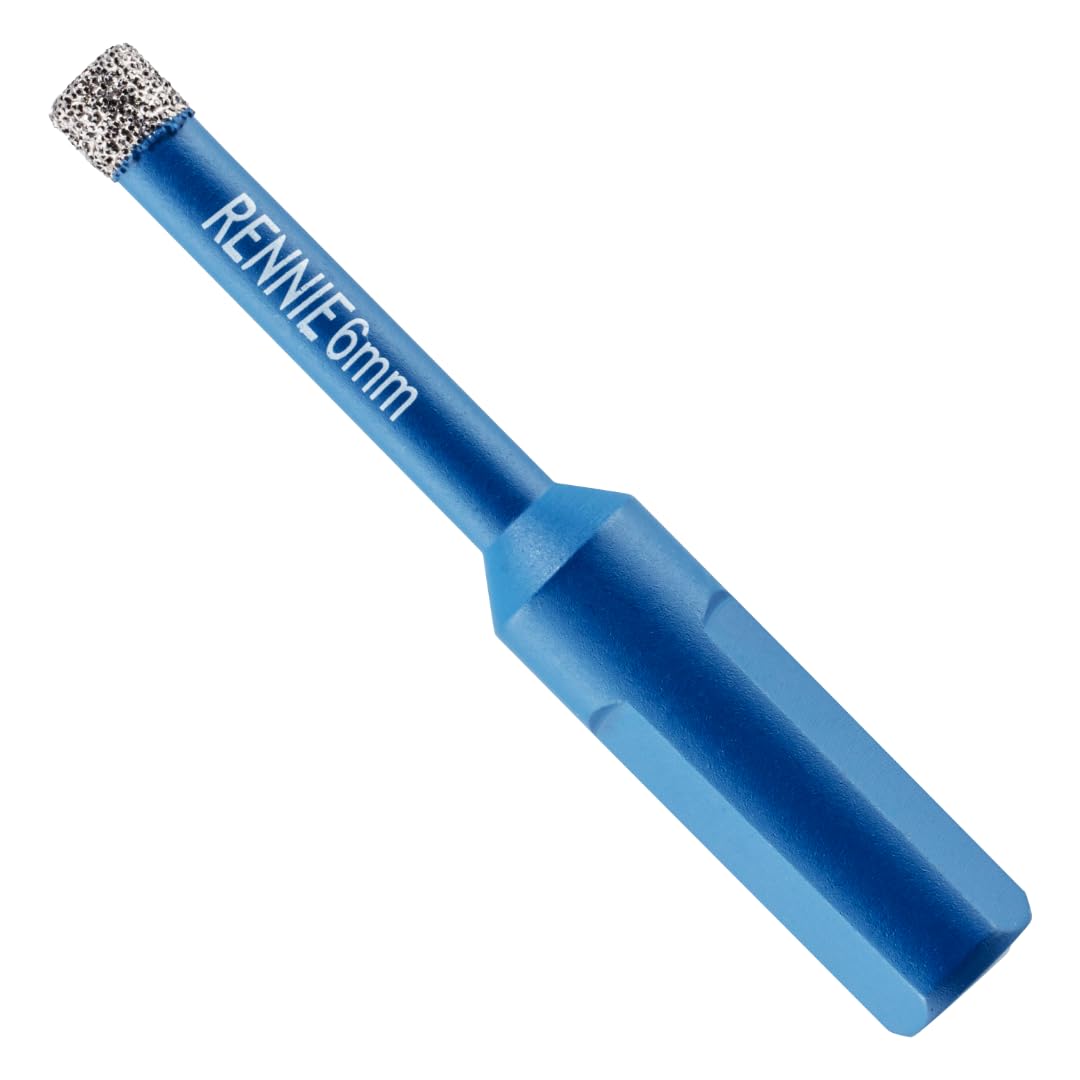 6mm Diamond Hole Saw Drill Bit With Tri Shank For Porcelain Tiles Ceramic Slate Stone Granite Marble Glass. Diamond Core Holesaw/Hole Cutter — image 1