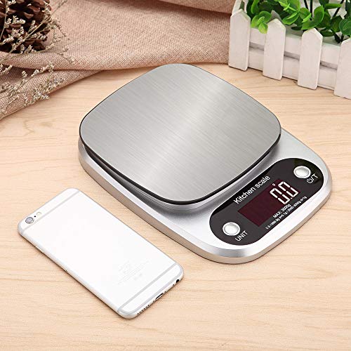 Accurate Digital Kitchen Scale,Miya 5kg/0.1g Digital Multifunction Kitchen and Food Scale Electronic Weighing Scale Baking & Cooking Scale High Precision Scale with Back-Lit LCD Display (5kg/0.1g) - Thumbnail 3