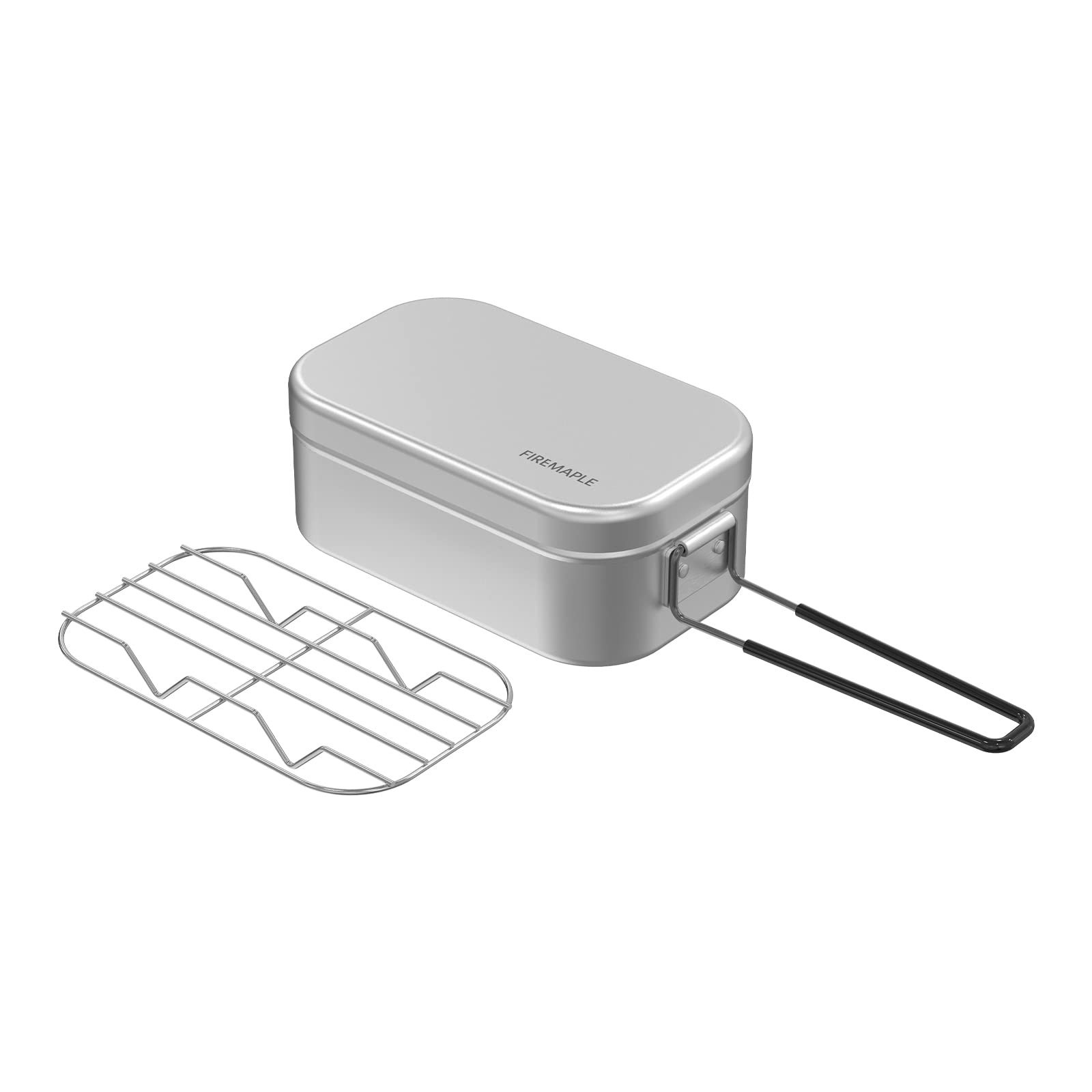 Fire-Maple 800ml Aluminium Lunchbox | Camping Cooking Set with a Foldable Handle | Mess Tin for Kids and Adults for Camping Travel Fishing