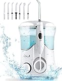 QQCute Water Dental Flosser with 7 Multifunctional Tips 600ml Countertop teeth cordless Oral Irrigator For Home Use