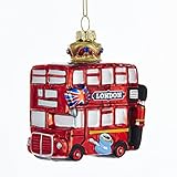 Kurt Adler GLASS LONDON BUS ORNAMENT