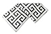Soft Cotton Knit Throw Blanket | Greek Key 50
