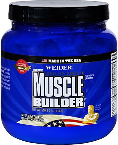 2Pack! Weider Global Nutrition Muscle Builder - Dynamic - Powder - Vanilla - 1.18 lb