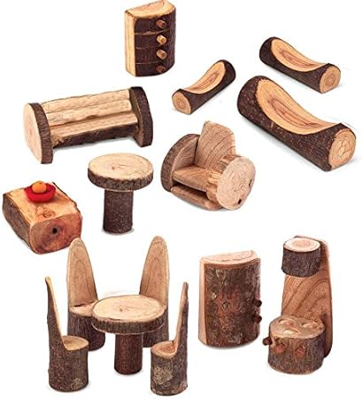 Amazon Com Magic Cabin Rustic Tree Block Furniture Collection 15