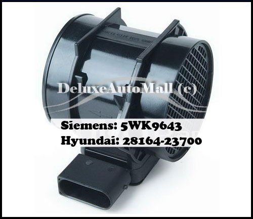 2005 2006 2007 2008 2009 HYUNDAI TUCSON Mass Air Flow Meter (MAF 28164-23700 / 5WK96431)