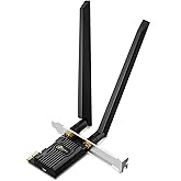 TP-Link Wi-Fi 6E AXE5400 PCIe WiFi Card for Desktop PC(Archer TXE72E) - Bluetooth 5.3, WPA3, 802.11axe Tri Band Wireless Adap