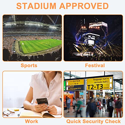 Clear Mini Backpack Stadium Approved 12x12x6 Small Transparent