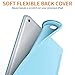 iPad Case for iPad Mini 4, DTTO [Anti-Scratch] Ultra Slim Lightweight [Auto Sleep/Wake] Smart Case Trifold Cover Stand with Flexible Soft TPU Back Cover for iPad mini4, Sky Blue