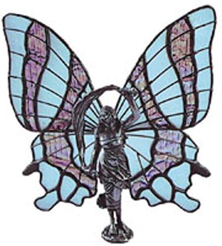 Lead Free Butterfly Lady with Scarf Hand Cast Sculpture - Stained Glass Supplies