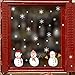 Monoche Holiday Christmas Clings Stickers Snowflake Decorations Perfect for Living Room Windows (D)thumb 3