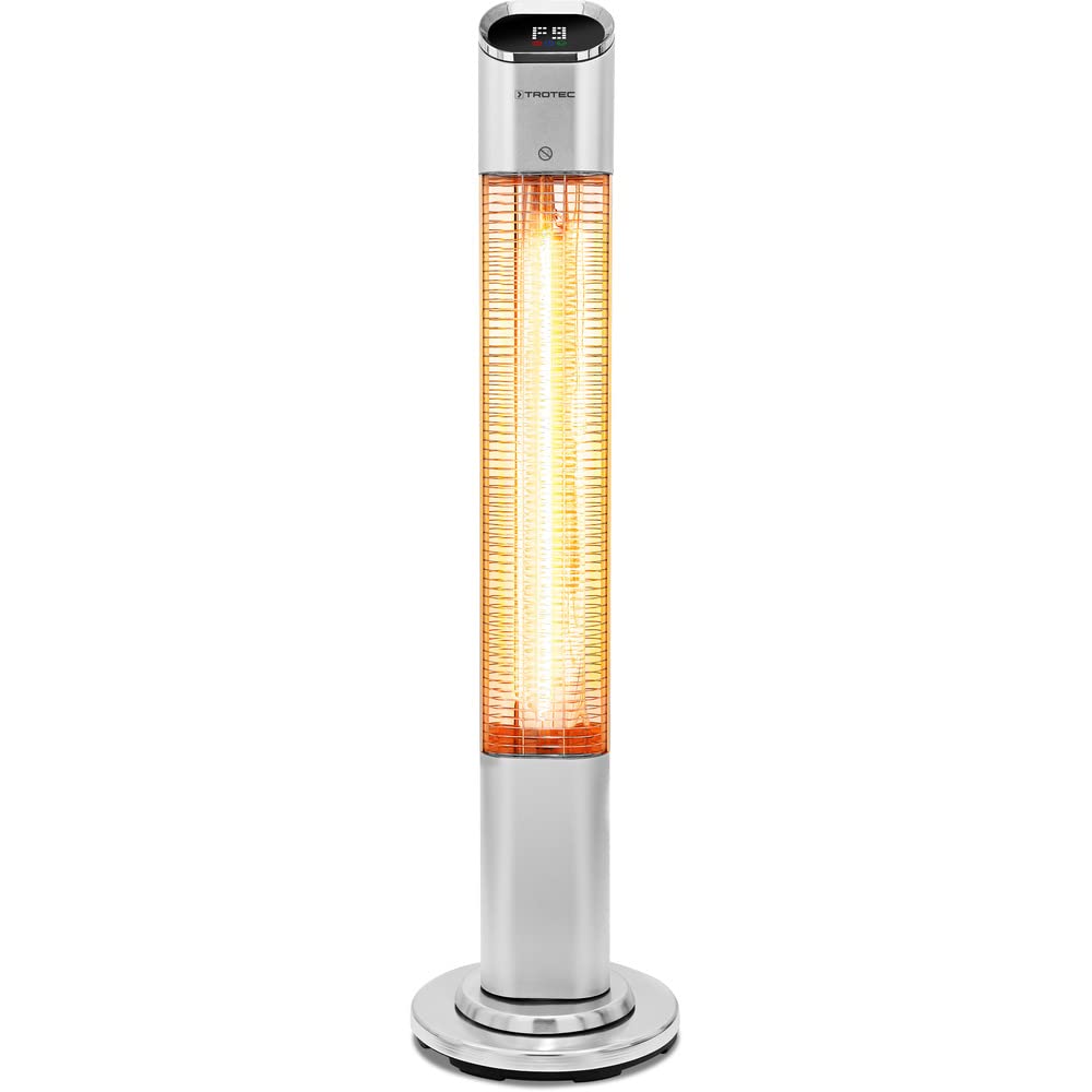 TROTEC Infrarotheizung Standgerät IRS 2050 E – Heizleistung 200 W / 2000 W – Heizstrahler, IP25, inkl. Fernbedienung, 9 Heizstufen, Timer-Funktion