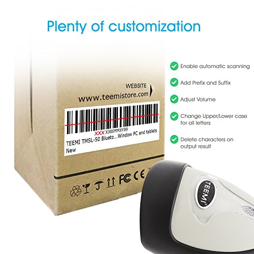 image for TEEMI New UPGRADED 2 in 1 1d Laser USB 2.0 wired + Wireles Bluetooth B