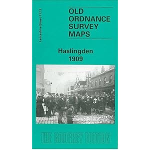 Haslingden 1909: Lancashire Sheet 71.12 Landkaart – Gevouwen Kaart, 1 december 1997