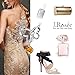 J.Rosée Pendant Necklaces with 925 Sterling Silver and 3A Cubic Zirconia Chain Jewelry Necklace Gifts for Women Girls