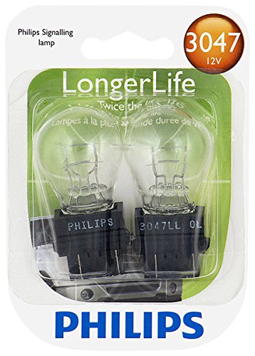 Philips 3047 LongerLife Miniature Bulb, 2 Pack