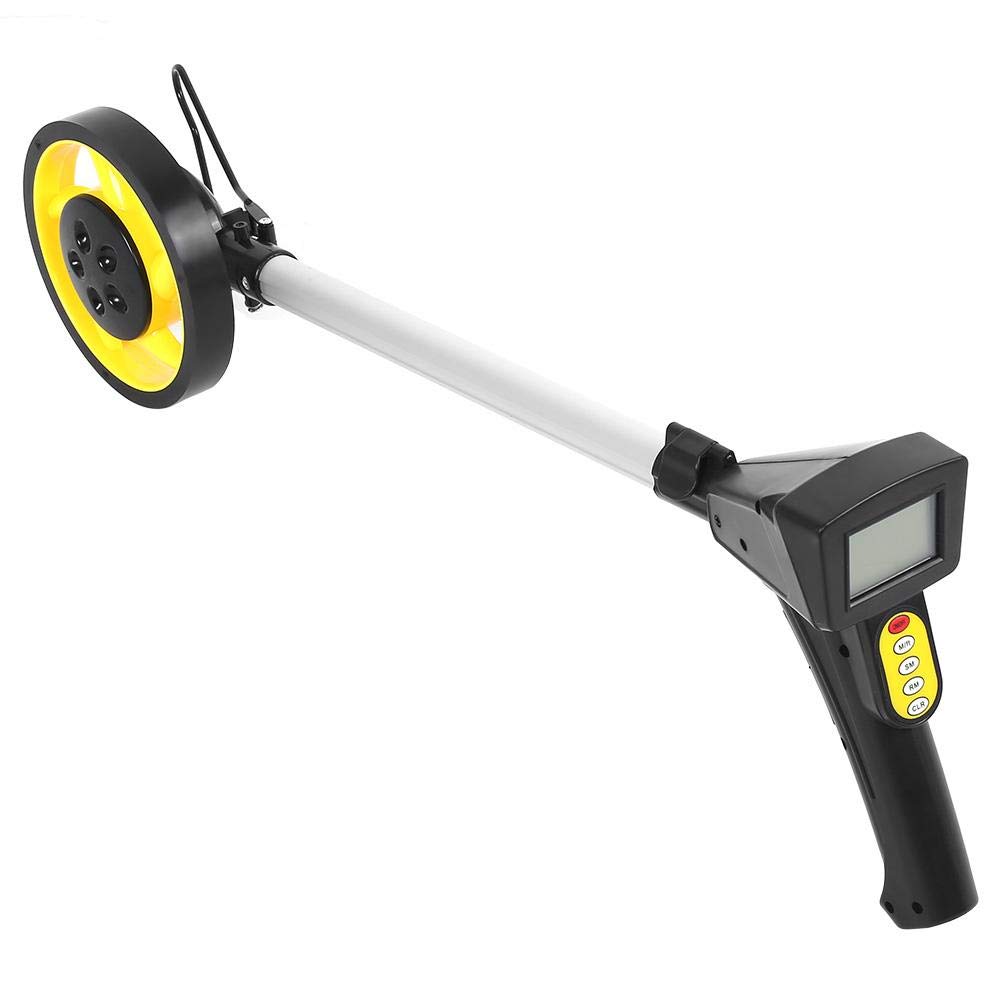 Distance Measuring Wheel, Foldable Digital Distance Measuring Wheel Measure Road Land Builders Workers with Carrying Bag