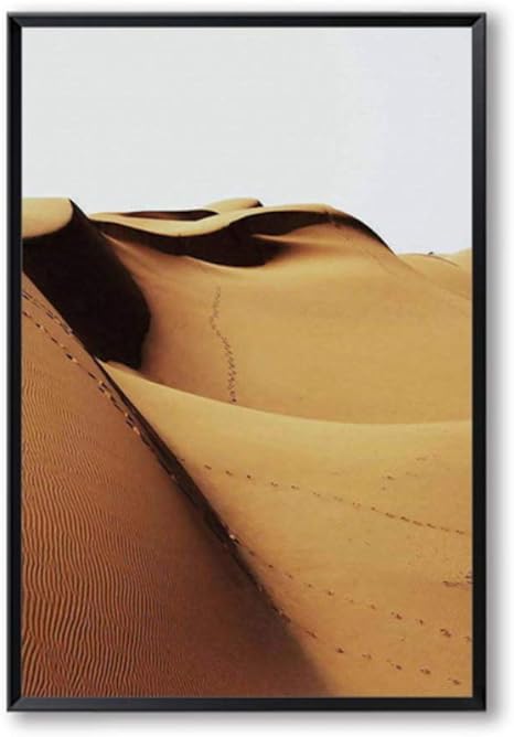 Cuadro en lienzo Imprimir Desierto amarillo solitario Desierto Cartel