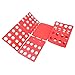WYZworks V2 Magic Fast Clothes Folder Adjustable Adult T-Shirts Folding Board New Version Red
