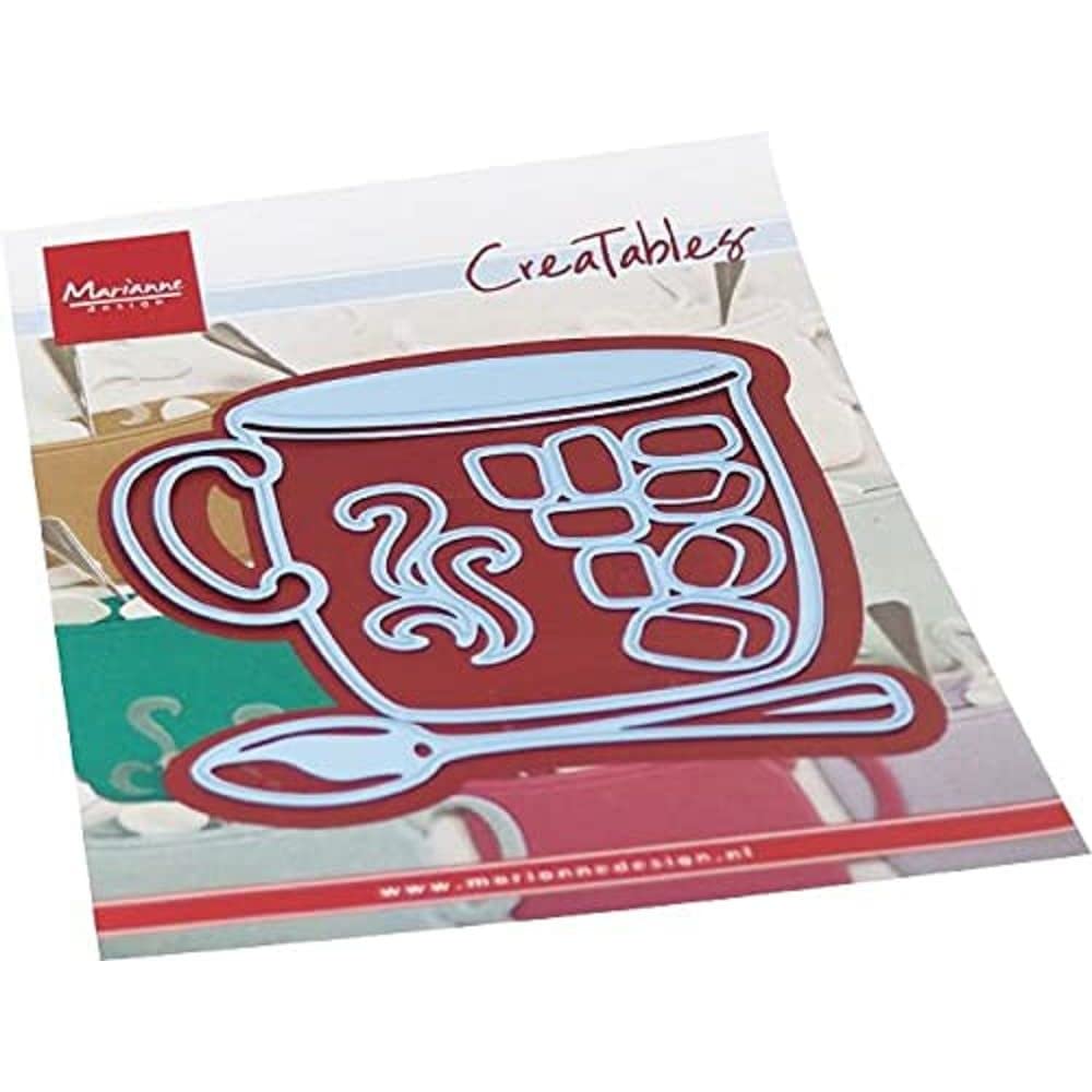Marianne Design Creatables Cutting Dies and Embossing Folders, Hot Drink, Paper, Metal, Light Blue, One Size