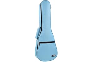 CLOUDMUSIC Ukulele Case Gig Bag Padded Backpack For Soprano 21" Inch(Soprano, Sky Blue)