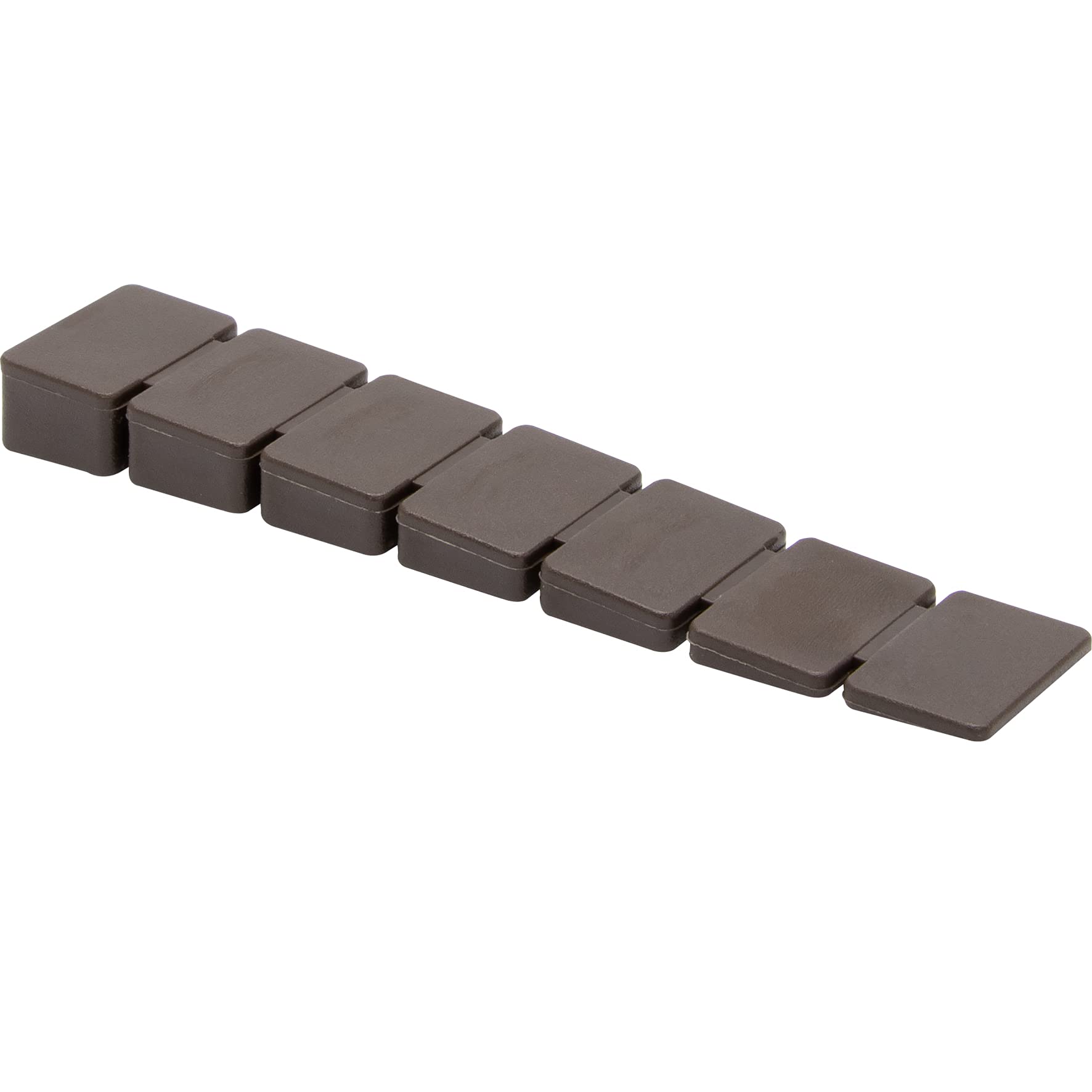 Wagner Door Wedge/Doorstop CUTSTICK 9pcs. Set - 75 x 7 mm, Brown Wedge Made of high Class Synthetics, to be Pushed Underneath Doors, Protects Door, Wall and Furniture - 15693009