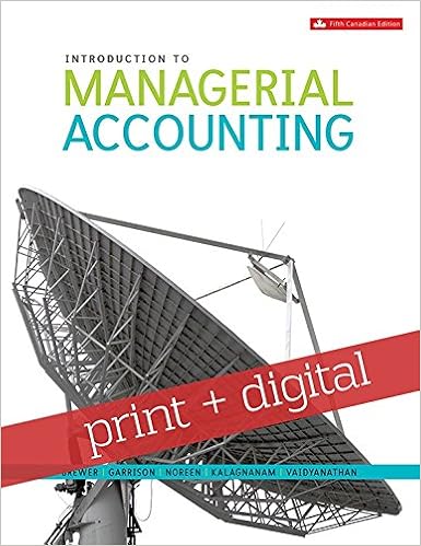 Introduction To Managerial Accounting With Connect With - 