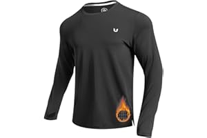 NORTHYARD Mens Running Shirt Thermal Long Sleeve Base Layer Fleece Lined Cold Weather Winter Gear Workout Athletic Gym