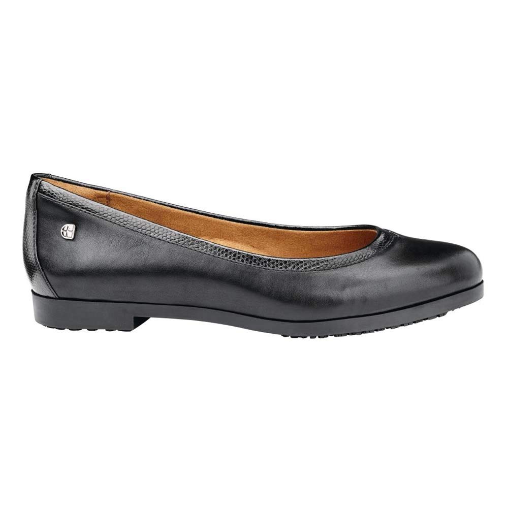 Shoes for Crews Reese Women Black, Comfortable Working Shoe, Padded Insole, Slip-Resistant Outsole, Classic Office Style
