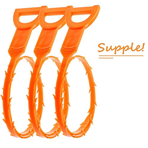 Vastar 3 Pack 19.6 Inch Drain Snake Hair Drain Clog Remover Cleaning Tool Tools & Home Improvement, Rough Plumbing, Drain Cleaning Equipment, Drain Augers