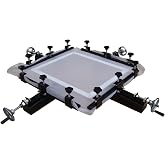 QOMOLANGMA Silk Screen Printing Stretcher High Precise 24 in x 24 in Manual Screen Stretching Machine for Wire Mesh