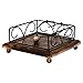 GoCraft Handmade Wood and Iron Napkin Holder for Napkin and Tissue papers upto 6 inches