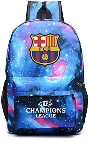Kid Barcelona FCB Champions League Backpack for School Travel Outdoor