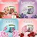 Scentorini Scented Candles Gift Set, Peony, Cinnamon Apple, Lavender and Rose, Natural Soy Wax, Portable Travel Tin Handmade Aromatherapy Floral Candle, 4X4.4ozthumb 1