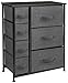 Sorbus Dresser with 7 Drawers - Chest Organizer Tower Unit with Steel Frame, Wood Top, Easy Pull Fabric Bins - Storage Furniture for Bedroom, Hallway, Closet & Office Organization