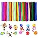Acerich 500 Pcs Pipe Cleaners Colored Chenille Stems for DIY Art Crafts (6 mm x 12 Inch)