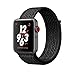 VATI Watch Sport Loop Band, Hook and Loop Fastener Adjustable Closure Wrist Strap Lightweight Breathable Nylon Replacement Band for Apple Watch Nike+, Series 3/2/1, Sport, Edition (42MM, Black/White)