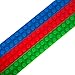 BrickTape Block Tape for Lego Bricks - 3 ROLL PACK(Red, Green, Blue) Compatible with all Major Brands - Reusable Adhesive - Creative Building Toy for Kids