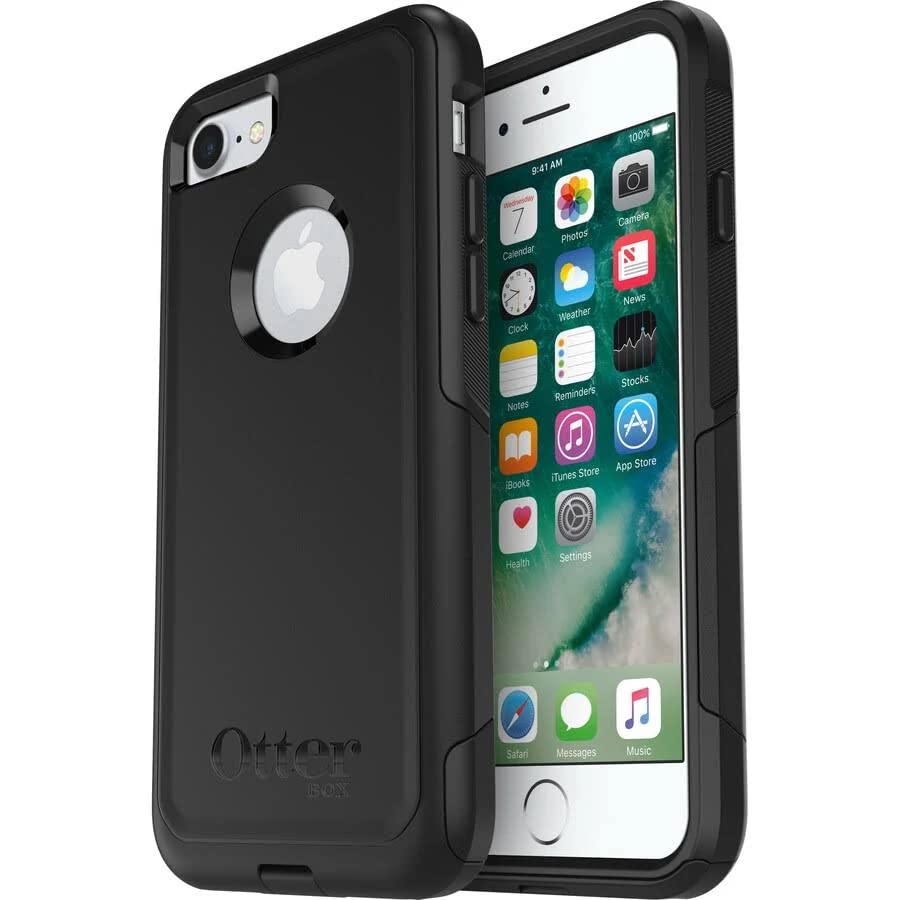 Photo 1 of OtterBox Commuter Series Case for iPhone SE (3rd & 2nd gen) & iPhone 8/7 (Only) - Non-Retail Packaging - (Black)