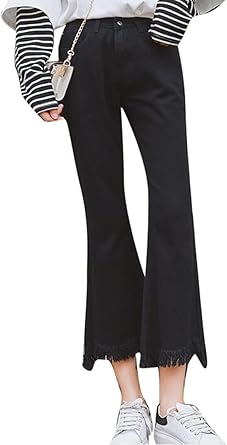 jeans cut off at the bottom