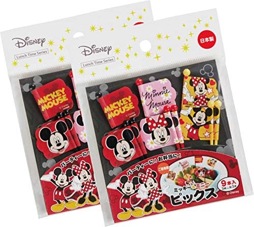 トルネ 日本製 ディズニー ミッキー ミニー お弁当 ピック キャラ弁 デコ弁 ランチ ピックス 9本入 2個セット