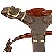 Beirui Leather Dog Harness - No Escape Training Harness Chest 15.5-18” for Small Dogs