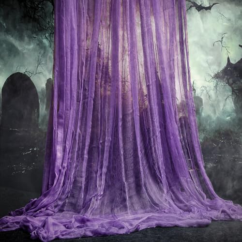 RunNico Halloween Purple Scary Gauze Decoration