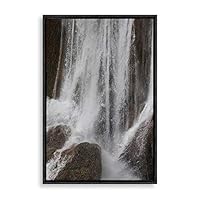Framed Canvas Wall Art Waterfall Canvas Prints Home Artwork Decoration for Living Room,Bedroom - 16x24 inches